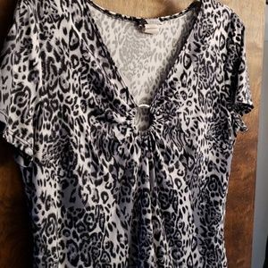 Leapord Print Blouse